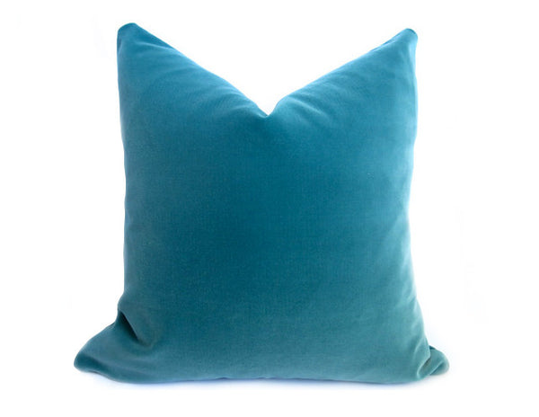 Belgium Velvet Pillow Cover - Turquoise – Willa Skye Home