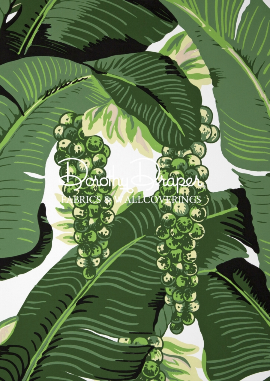 Verrassend Brazilliance Banana Leaf Wallpaper - Dorothy Draper – Willa Skye Home RQ-53