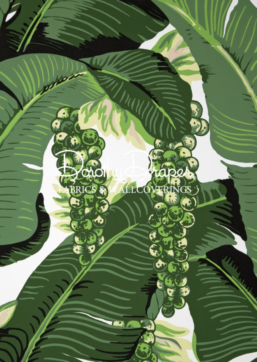 Brazilliance Banana Leaf Wallpaper Dorothy Draper Willa Skye Home