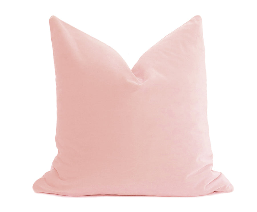 blush velvet cushions