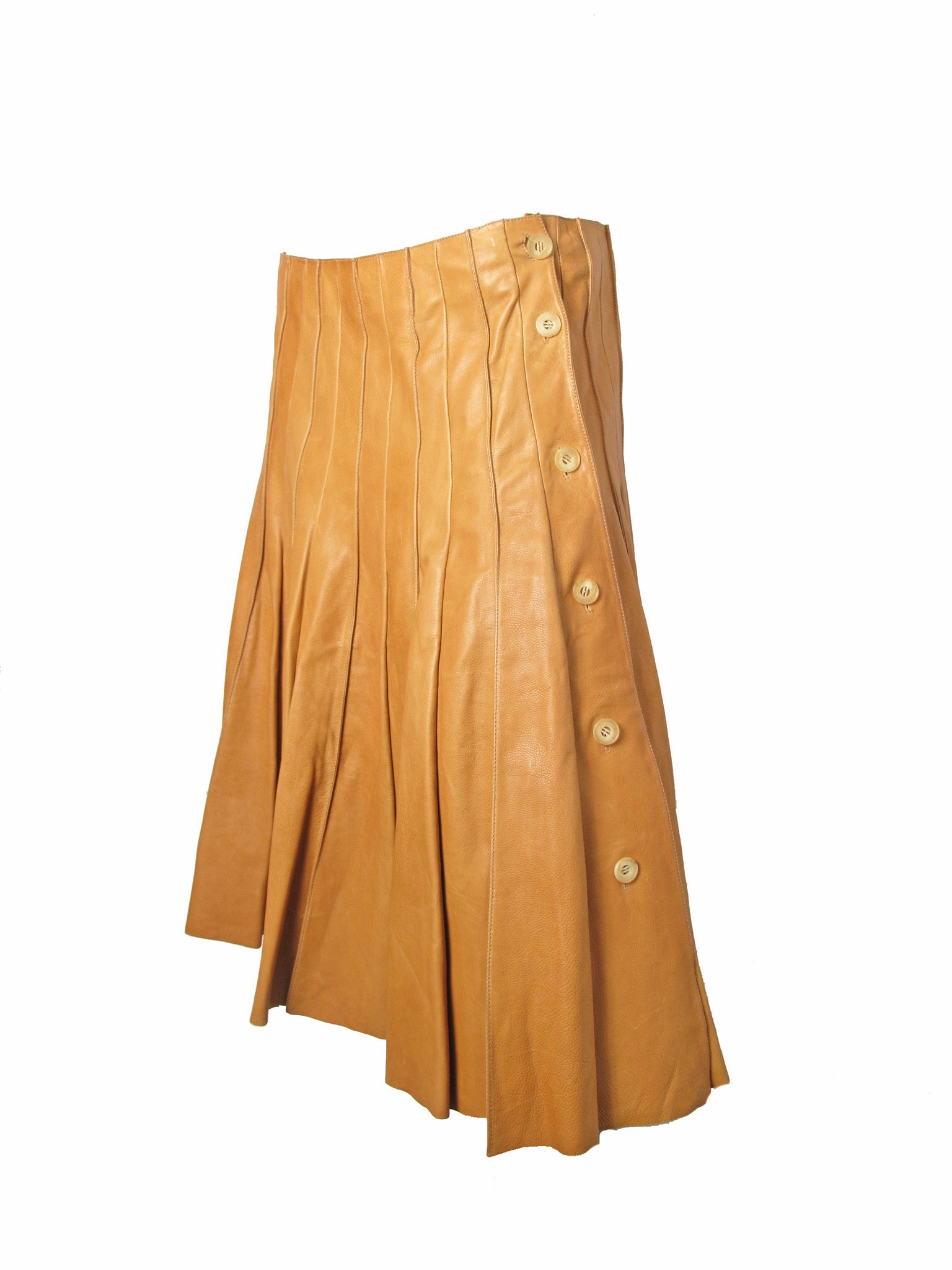 Rare HERMES Soft Leather Pleated Skirt Runway by JPG – ARCHIVE