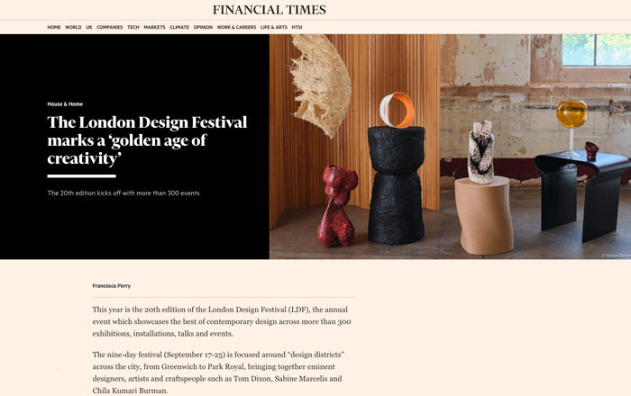 FT Weekend - House & Home - Material Matters - Sunday 11 September 2022