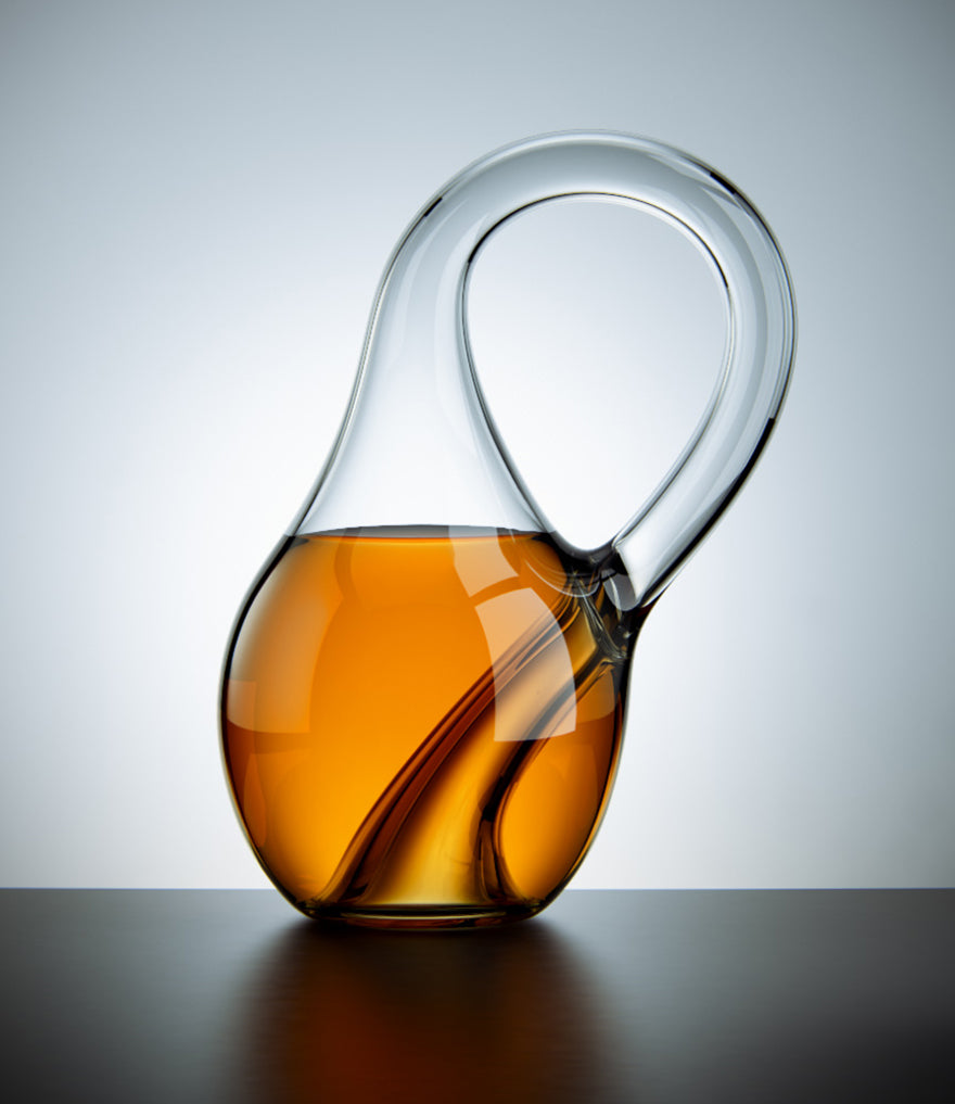 A borosilicate handmade Klein bottle.