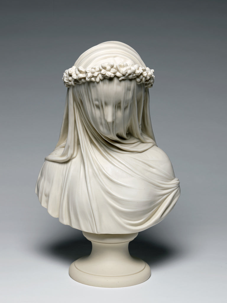 The Bride. After Monti, Raffaelle (Italian, 1818-1881). Copeland Factory, Stoke. Slip cast porcelain. 38 cm high.