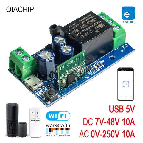 KR0548-4CH ewelink smart wifi switch USB 5V DC 12V 24V 48V 4 way 2.4Gh –  QIACHIP