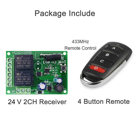 Universal 433Mhz Remote Control Wireless Switch DC 12V 24V 72V 30A remote  relay on off use for Smart home appliances Light KR7001