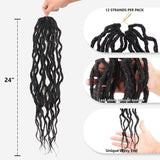 Wavy Locs Crochet Hair - 21 strands - ANEWOW HEADWRAPS