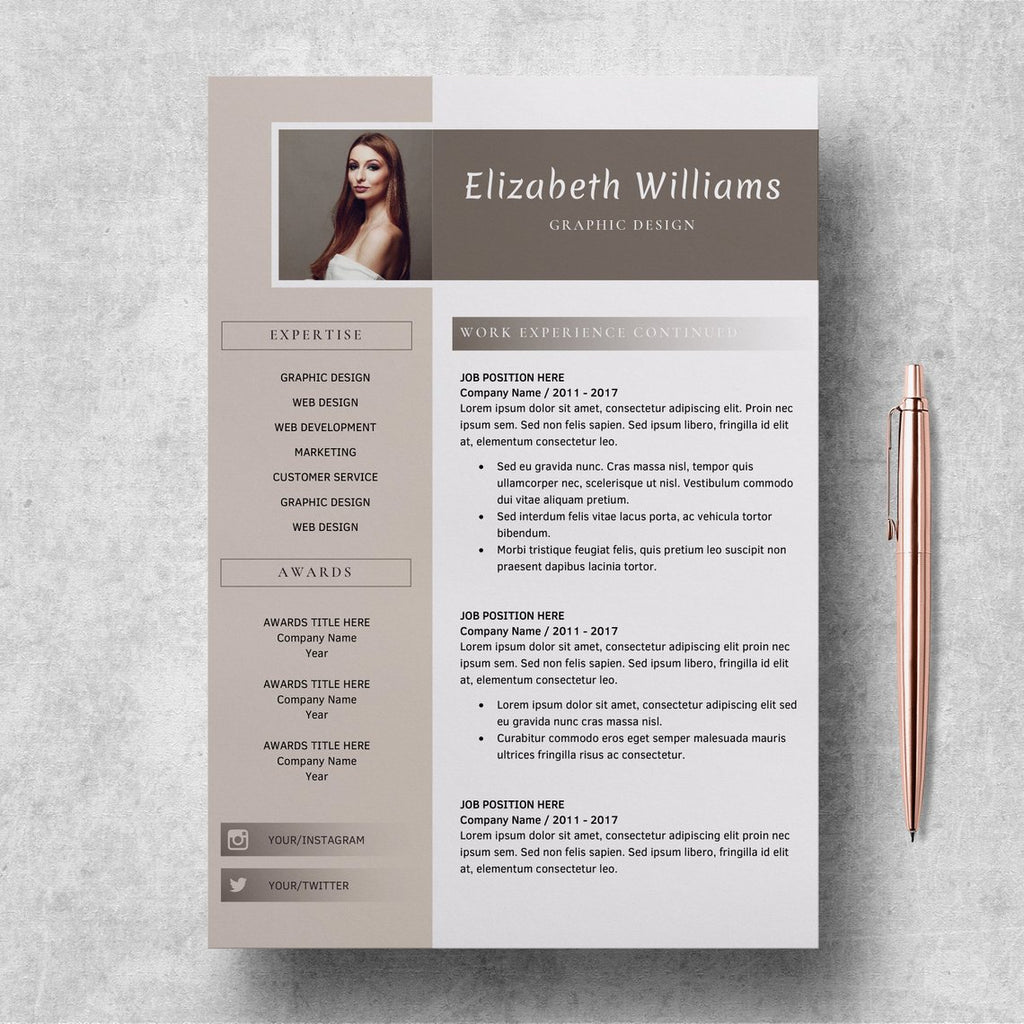 Editable Resume Templates Cv Format Word Elizabeth Williams Lucatheme