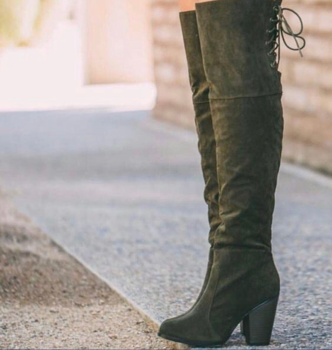 dark gray block heels