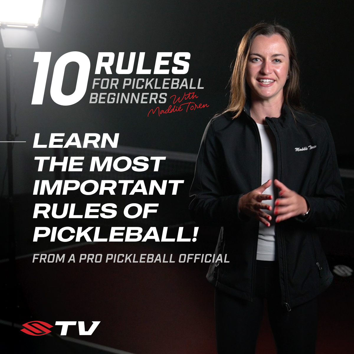 Maddie Toren teaches beginners pickleball rules