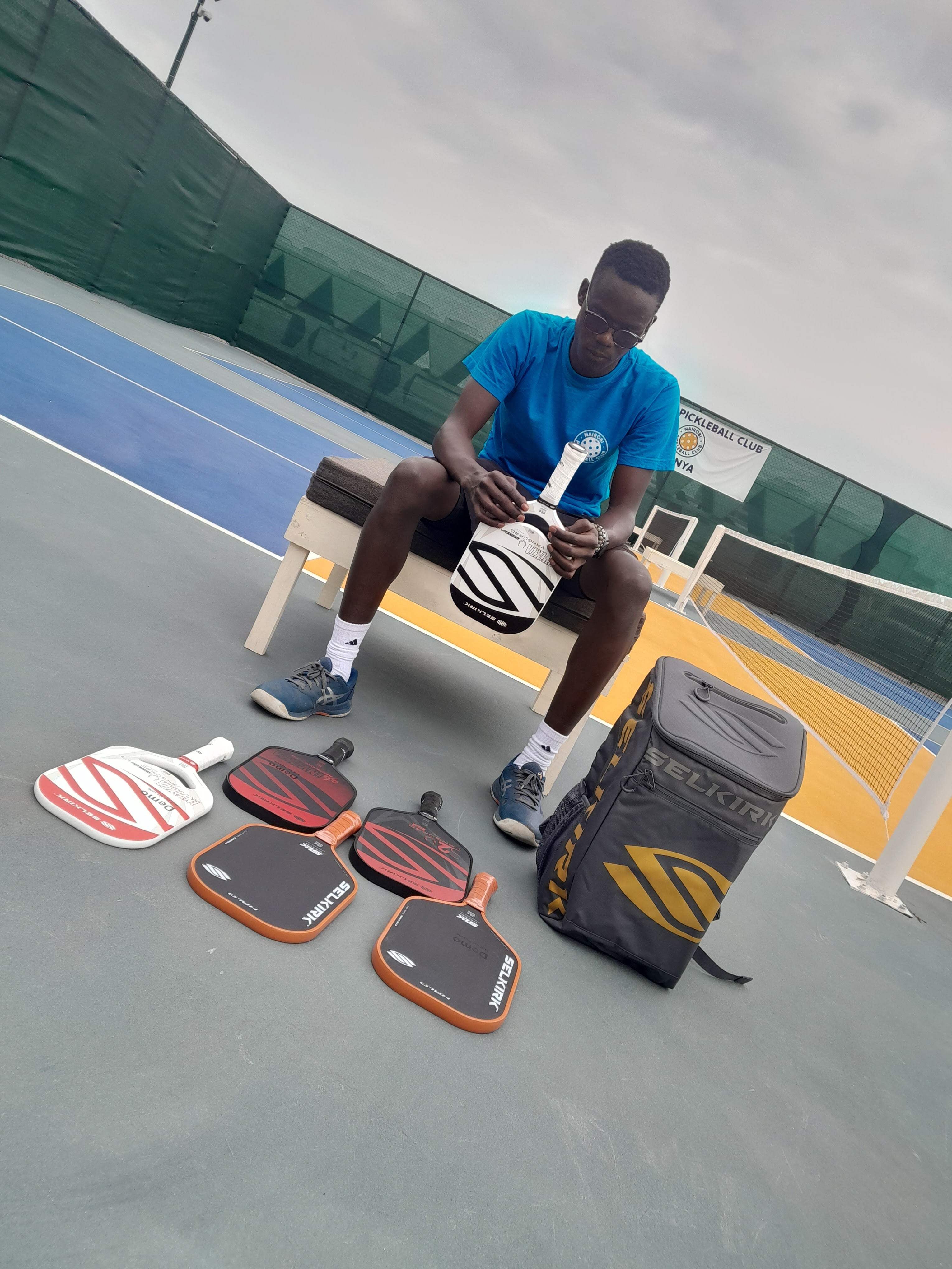 Brian Omwando is helping spread the game of pickleball in Africa