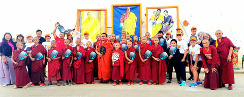 The Bhutan Cultural Exchange plays pickleball with monks in Bhutan