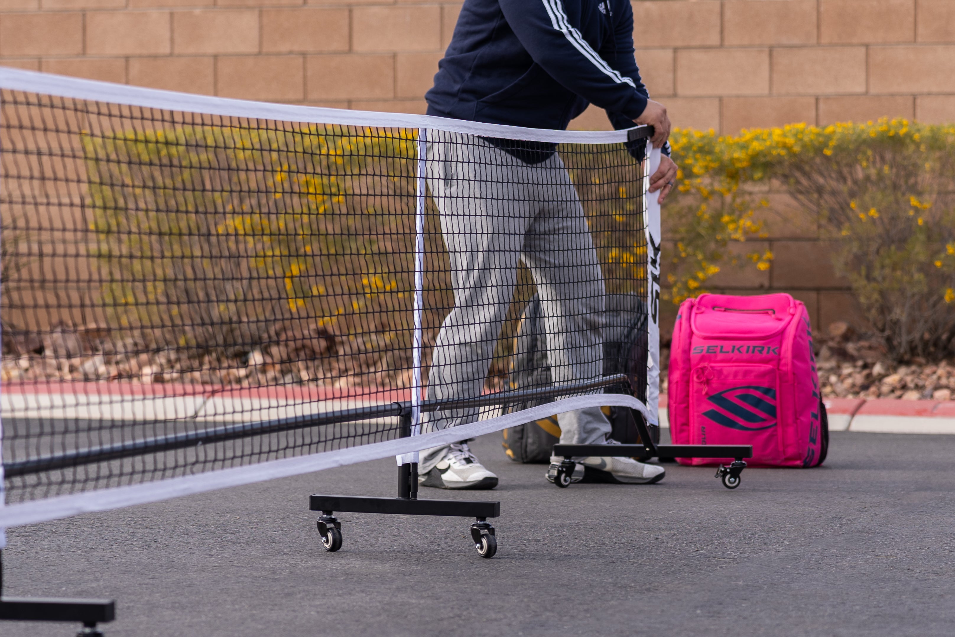 Portable pickleball nets allow you to play the game anywhere.