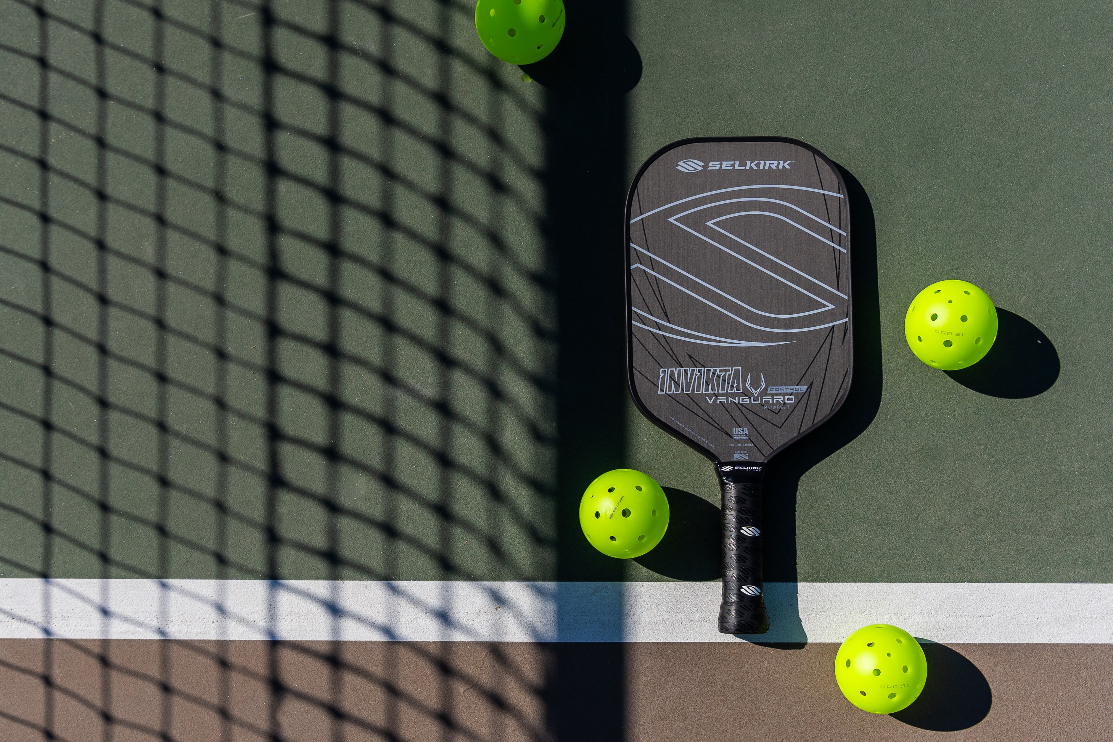 The Vanguard Control is a versatile paddle for players of all skill levels.