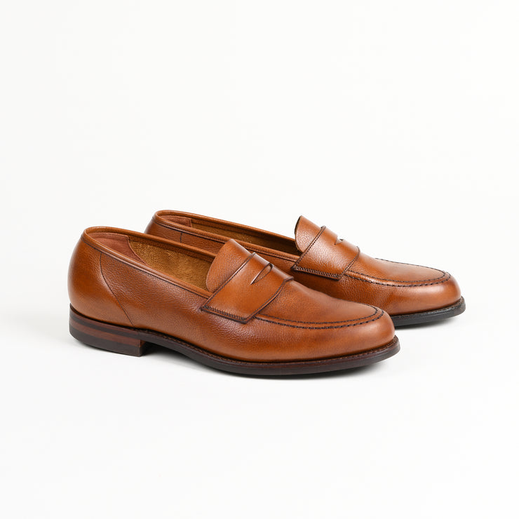 pebble grain penny loafers