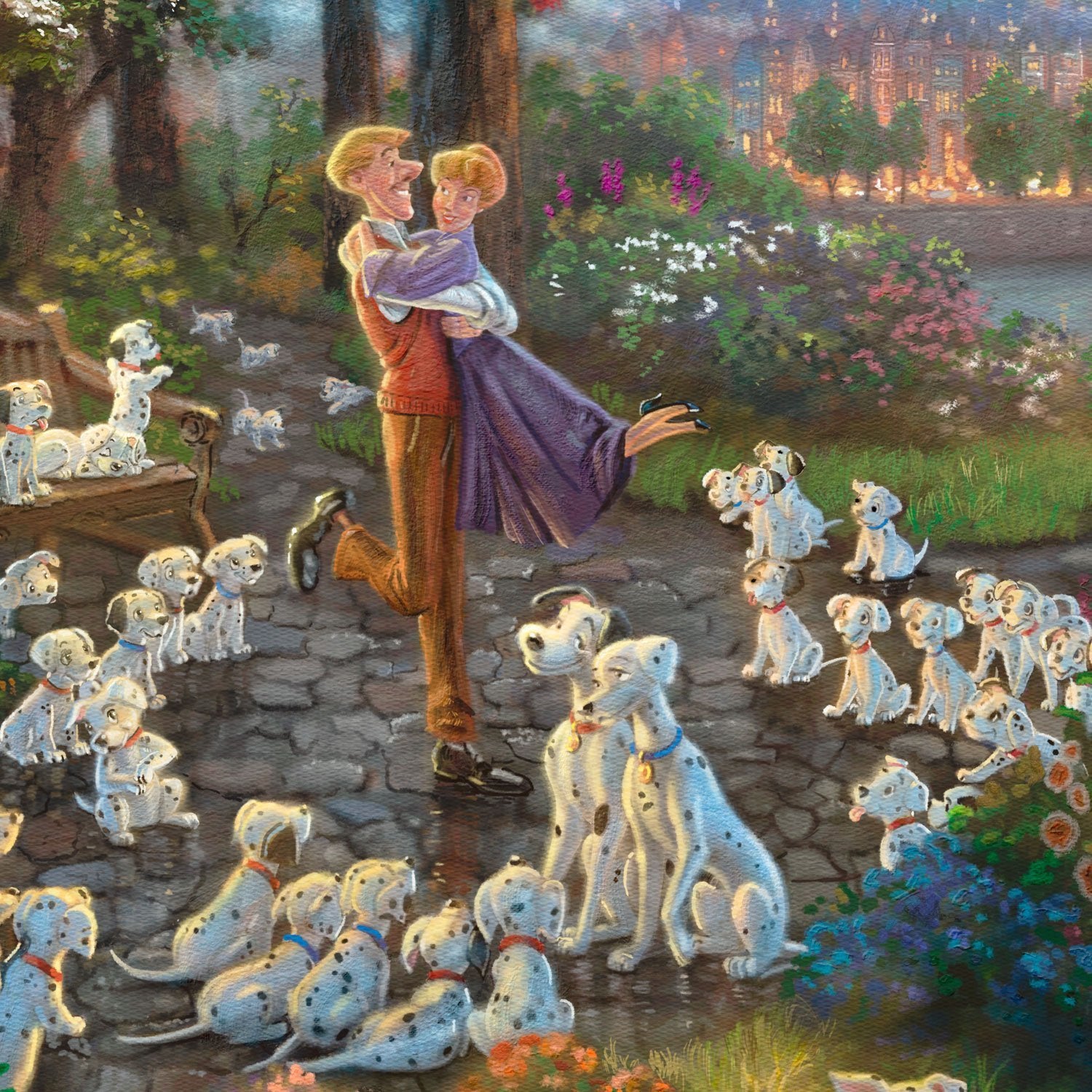 101 Dalmatians - Disney Limited Edition Paper By Thomas Kinkade Studios ...