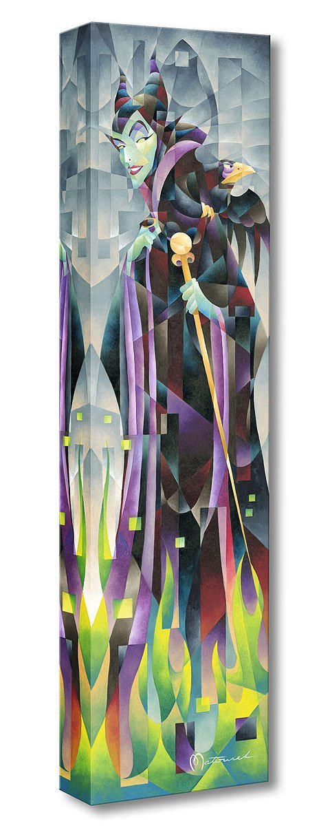 Michelle St Laurent Maleficent's Transformation From Sleeping Beauty  Hand-Embellished Giclee on Canvas Disney Fine Art