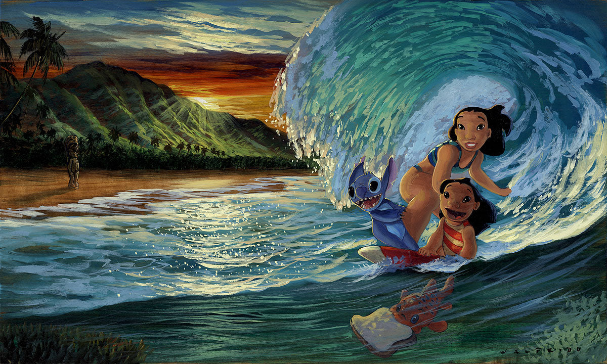 Surf Rider Stitch - Disney Limited Edition By Arcy – Disney Art On Main  Street