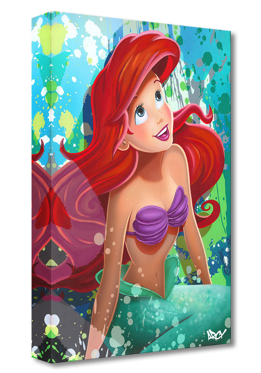 The Little Mermaid Disney Thomas - Canvas By – Kinkade Main On Street Disney Art Wraps Gallery