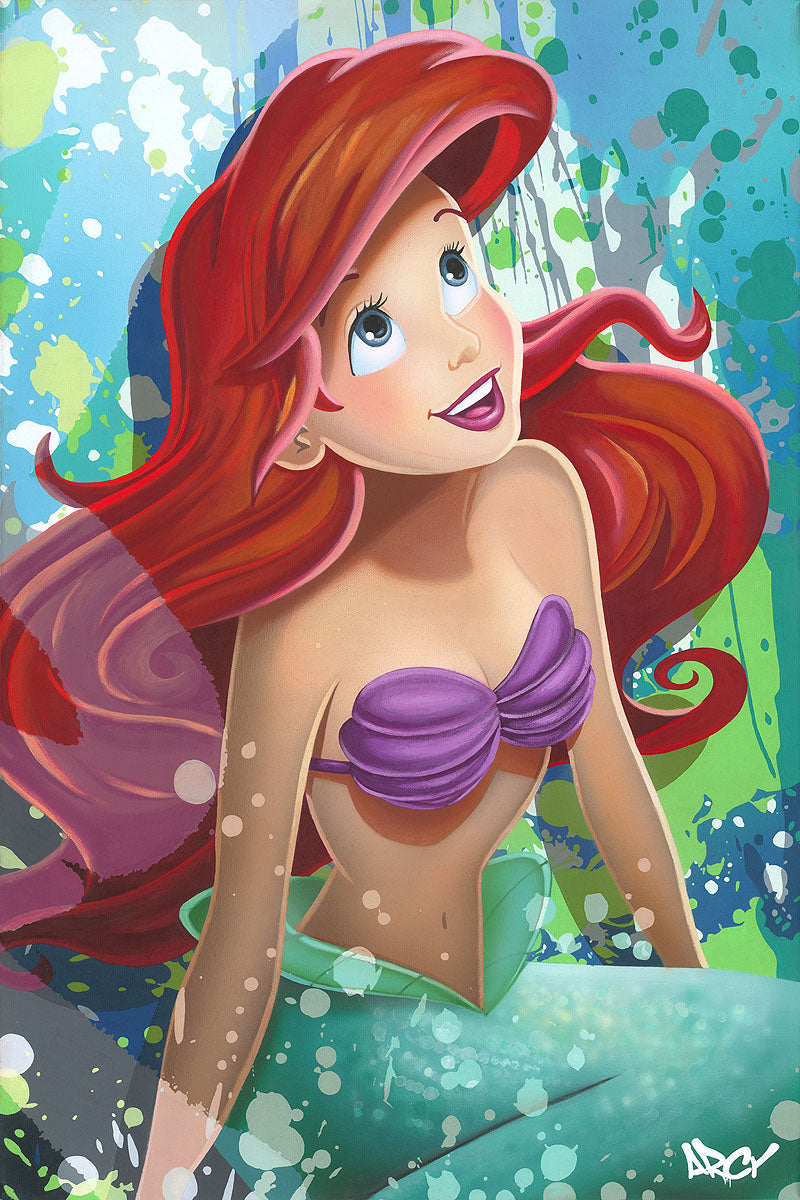 The Little Mermaid | – Canvas By Main Disney Kinkade Personalized Art Street On Thomas