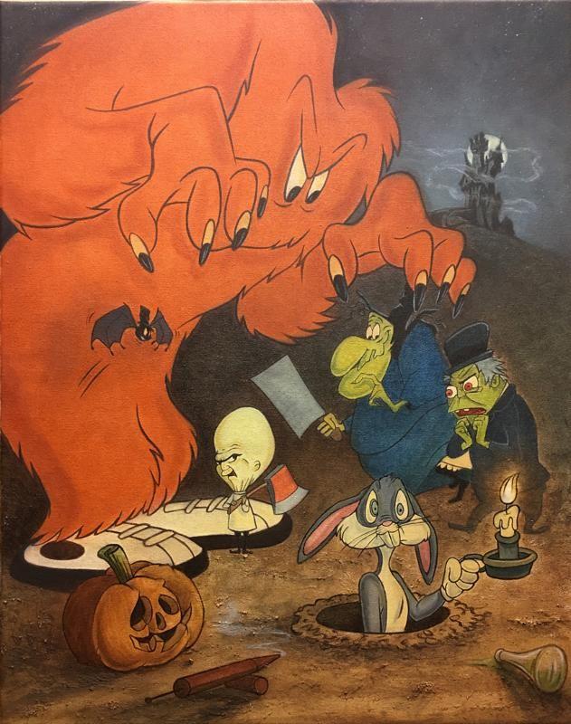 The Monsters Are Hare - Looney Tunes Art By Mike Kupka