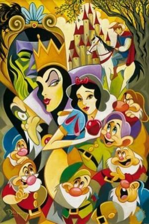 Snow White and the Seven Dwarfs - Limited Edition Paper By Thomas Kinkade  Studios – Disney Art On Main Street