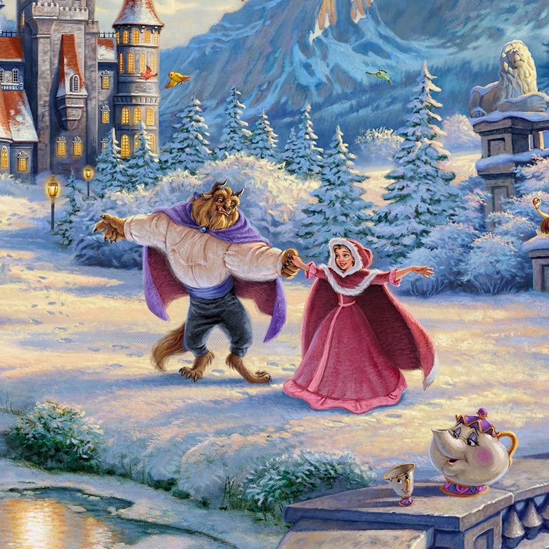 Beauty and the Beast's Winter Enchantment - Limited Edition Paper
