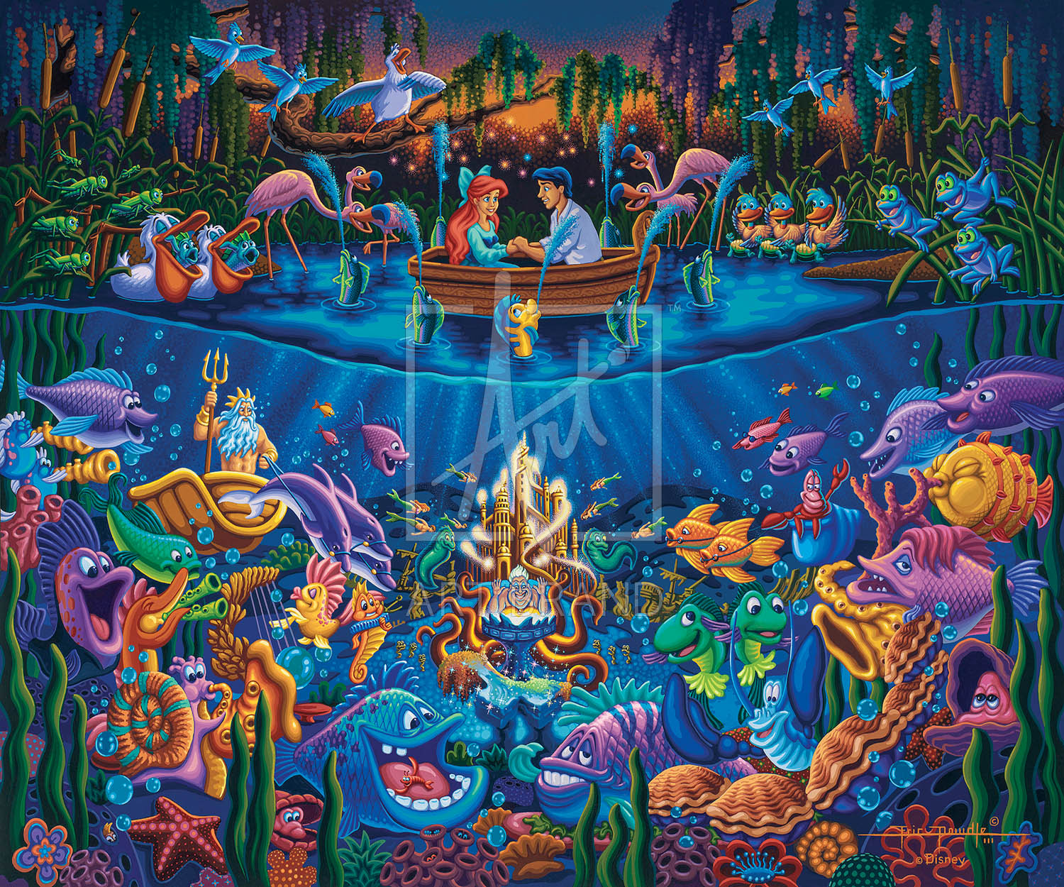 Little Main | Mermaid Canvas On Disney Art – Street The Classics