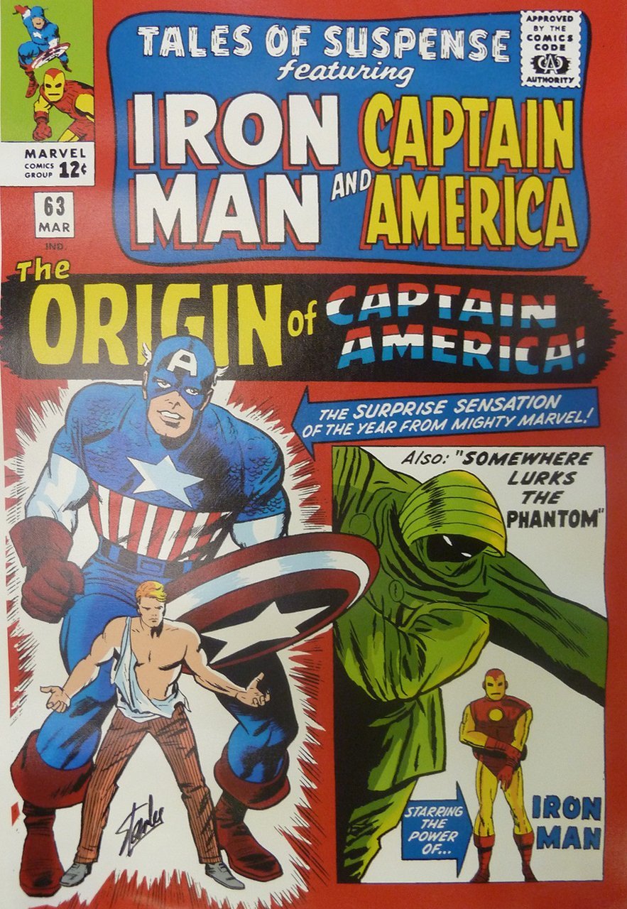 Origin Captain America Marvel Art By Stan Lee