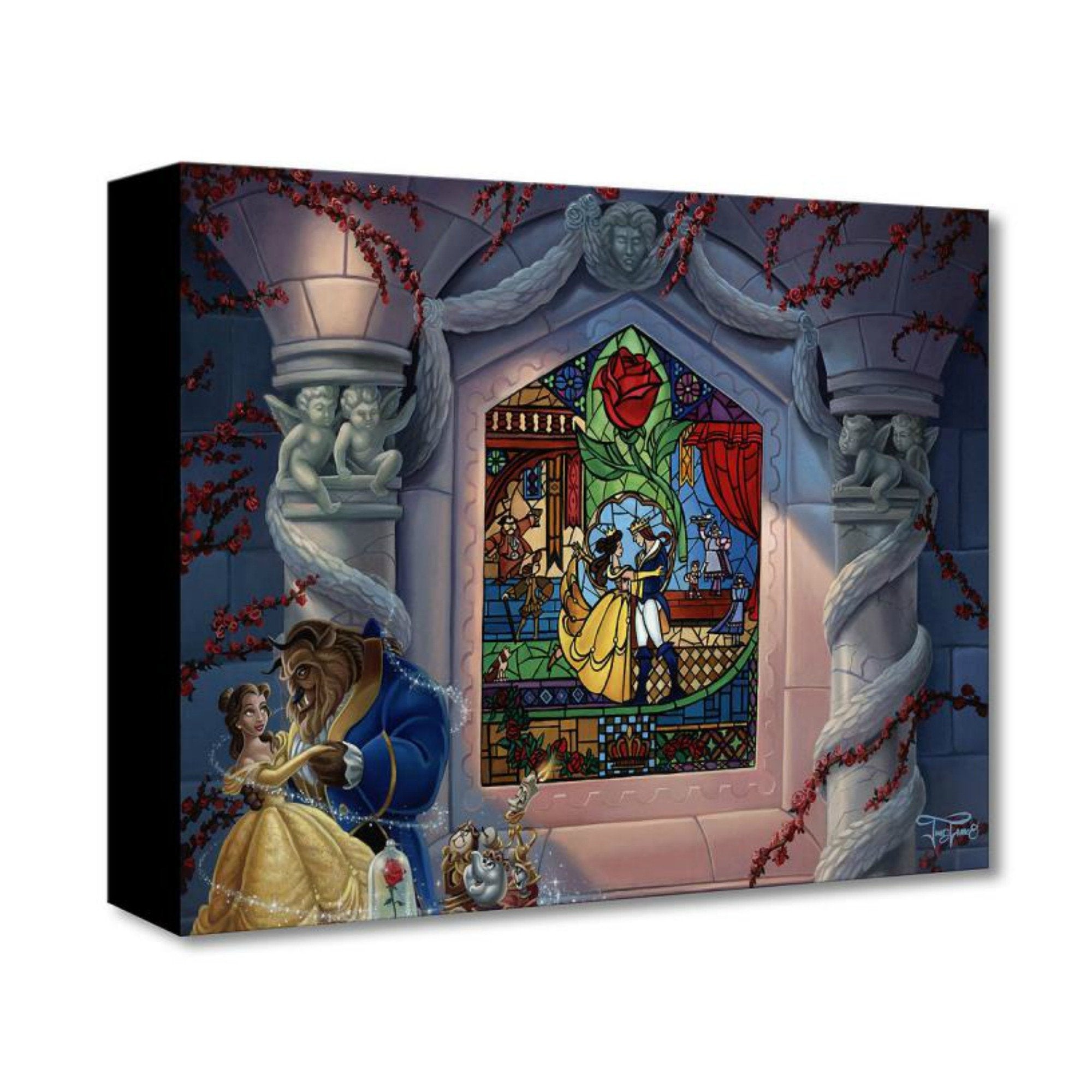 True Love's Embrace - Disney Treasures On Canvas By Tom Matousek