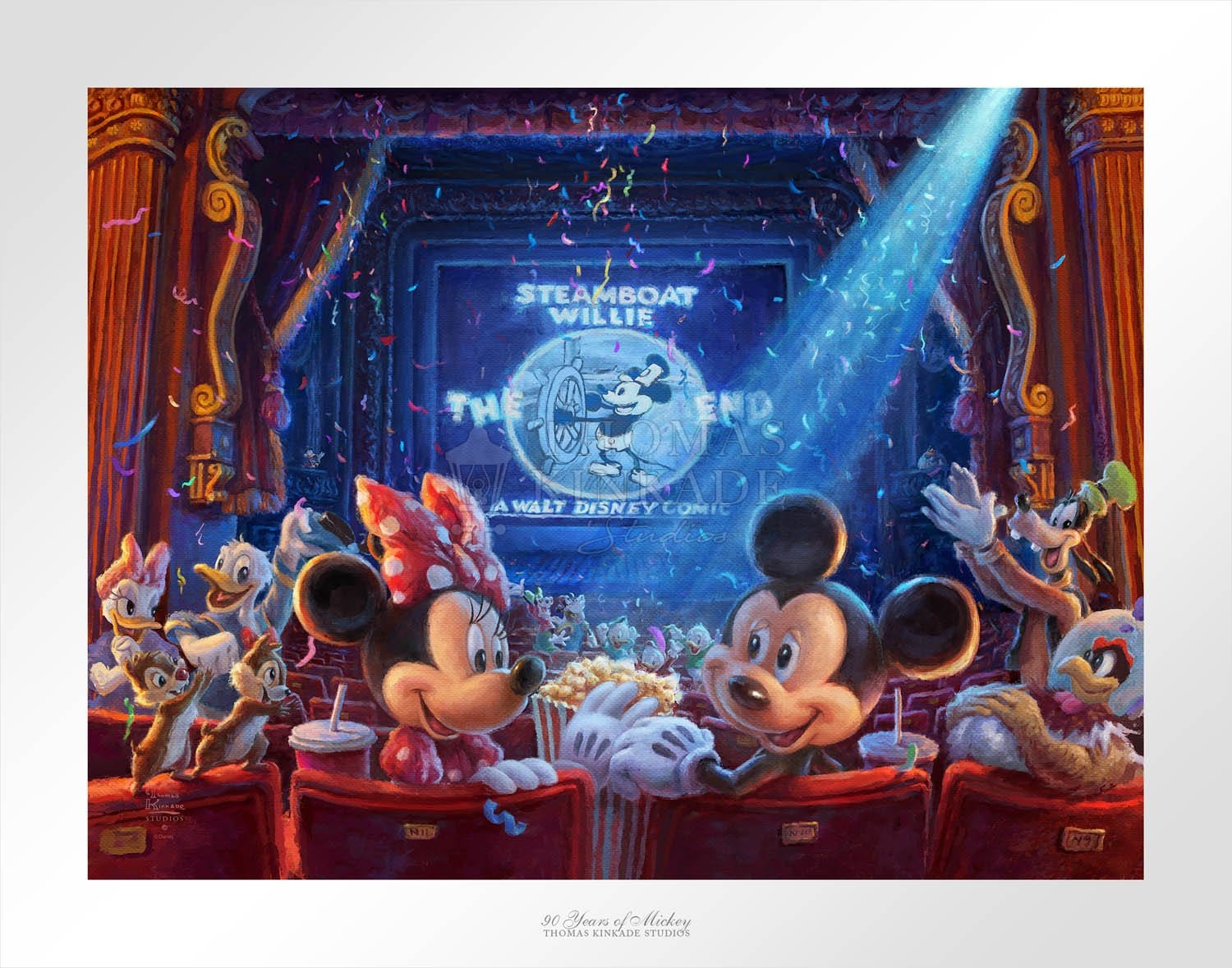 90 Years of Mickey - Disney Canvas Classics By Thomas Kinkade