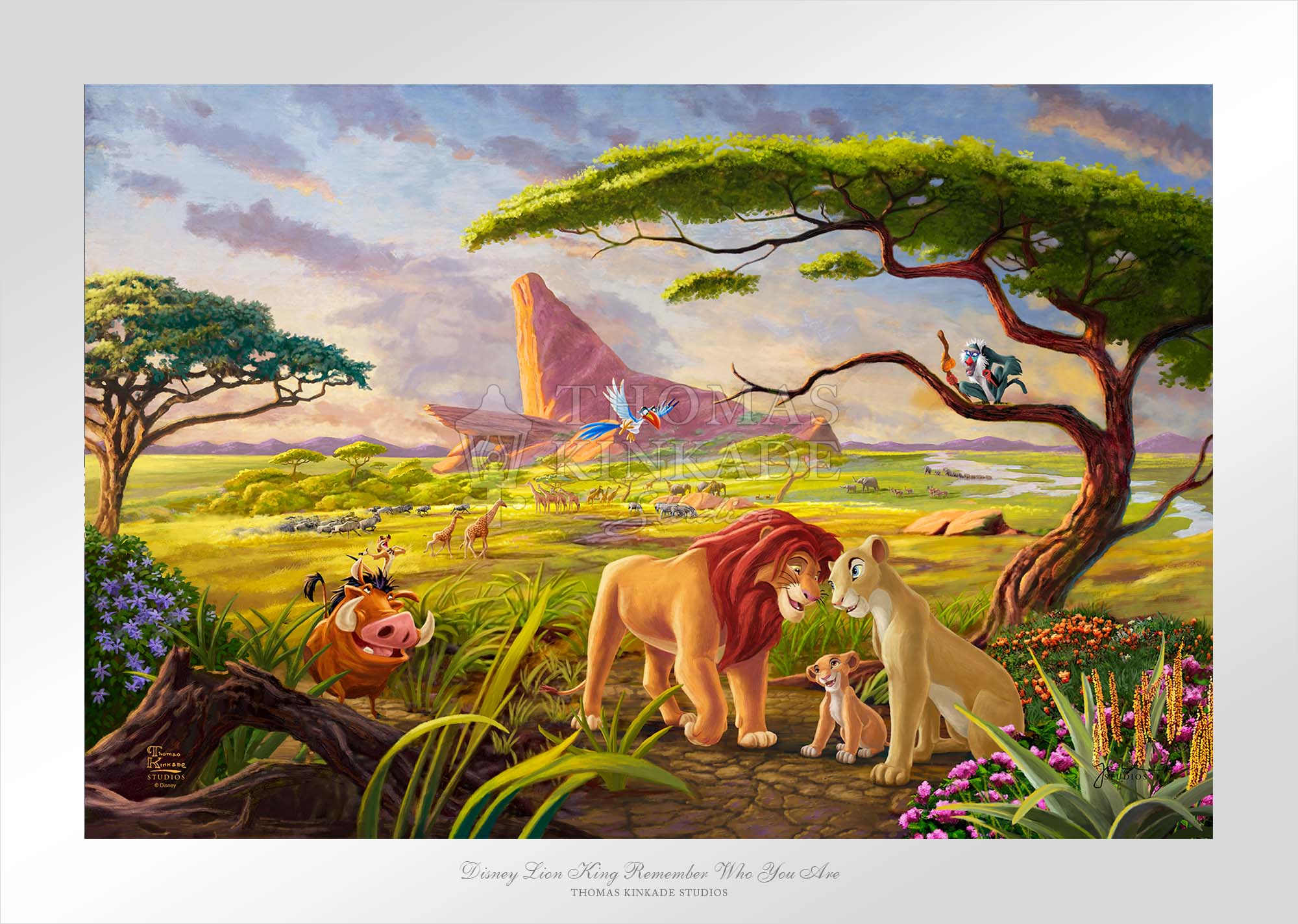 Trend Setters Disney Lion King Return to Pride Rock Thomas Kinkade Studio  激安買い物