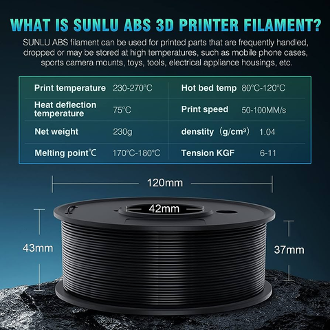 Propriétés des filaments ABS