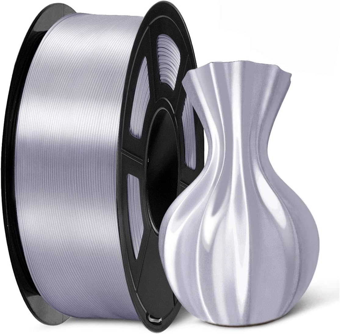 Filament PLA eSilk Argent (Silver) 1.75 mm 1 kg