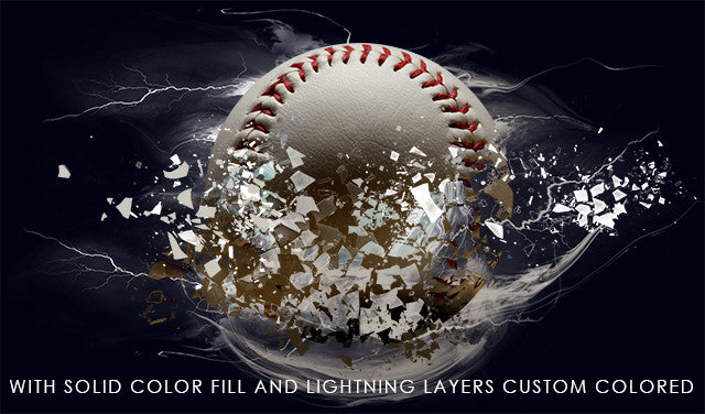 Woody Walters Digital Photo Candy - Shattered Baseball ...