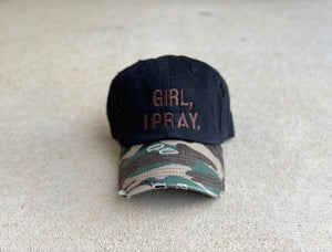Girl, I Pray. Adult Dad Hat (Distressed) Chaco - Powerful Women Pray