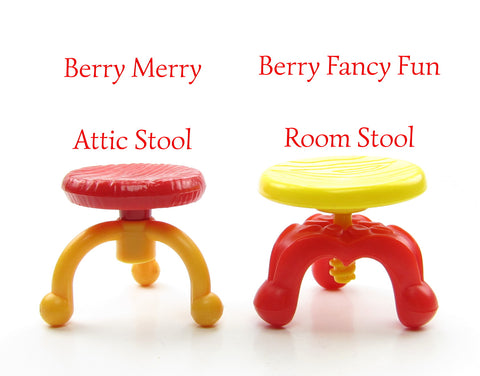 Stool comparison for Berry Merry Attic and Berry Fancy Fun Room
