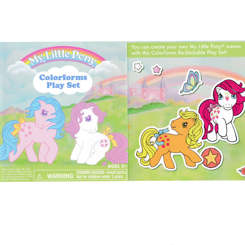 My Little Pony Colorforms Play Set 2020 Retro Classic Toy with Board a ...