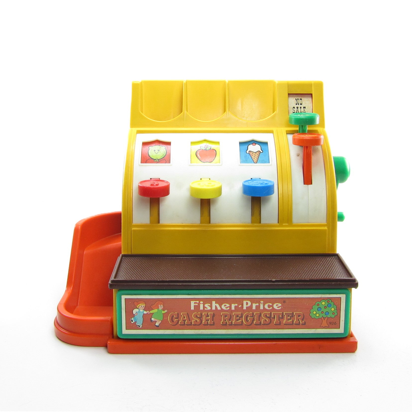 Cash Register Toy Vintage 1974 Fisher-Price | Brown Eyed Rose