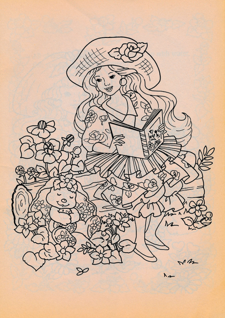 rose petal place coloring pages