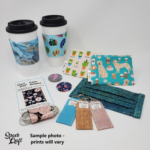 Sample photo of gifts with purchase - prints will vary
