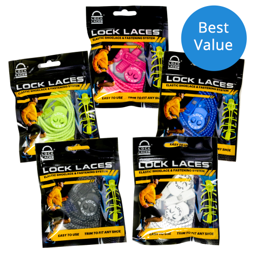 Nathan Lock Laces - No Tie ShoeLaces 