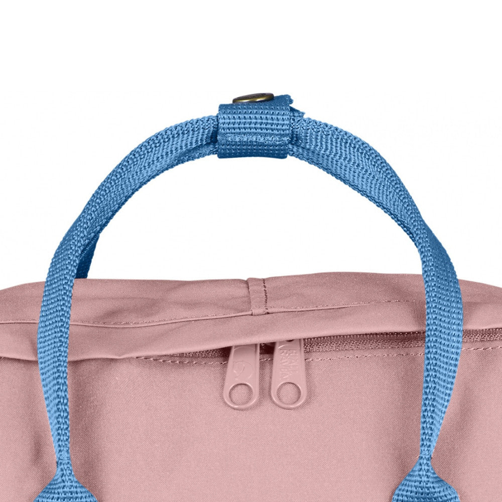 fjallraven kanken pink and air blue backpack