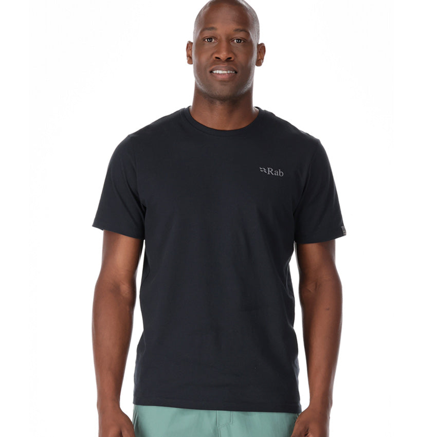 Rab - Men's Stance Mountain Peak Tee - Beluga – The Brokedown Palace