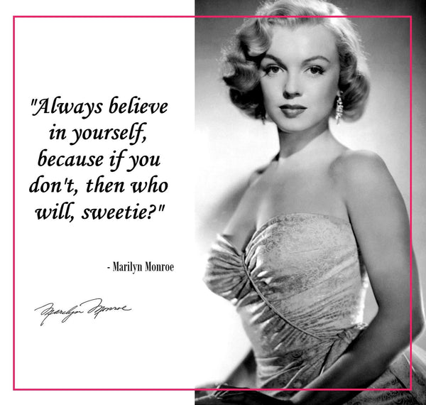 Marilyn Monroe quote about self confidence