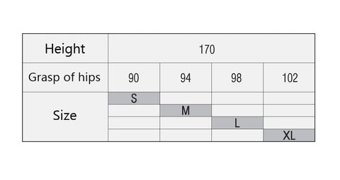 Hosiery Size Chart –