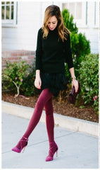 What to combine Colored tights with