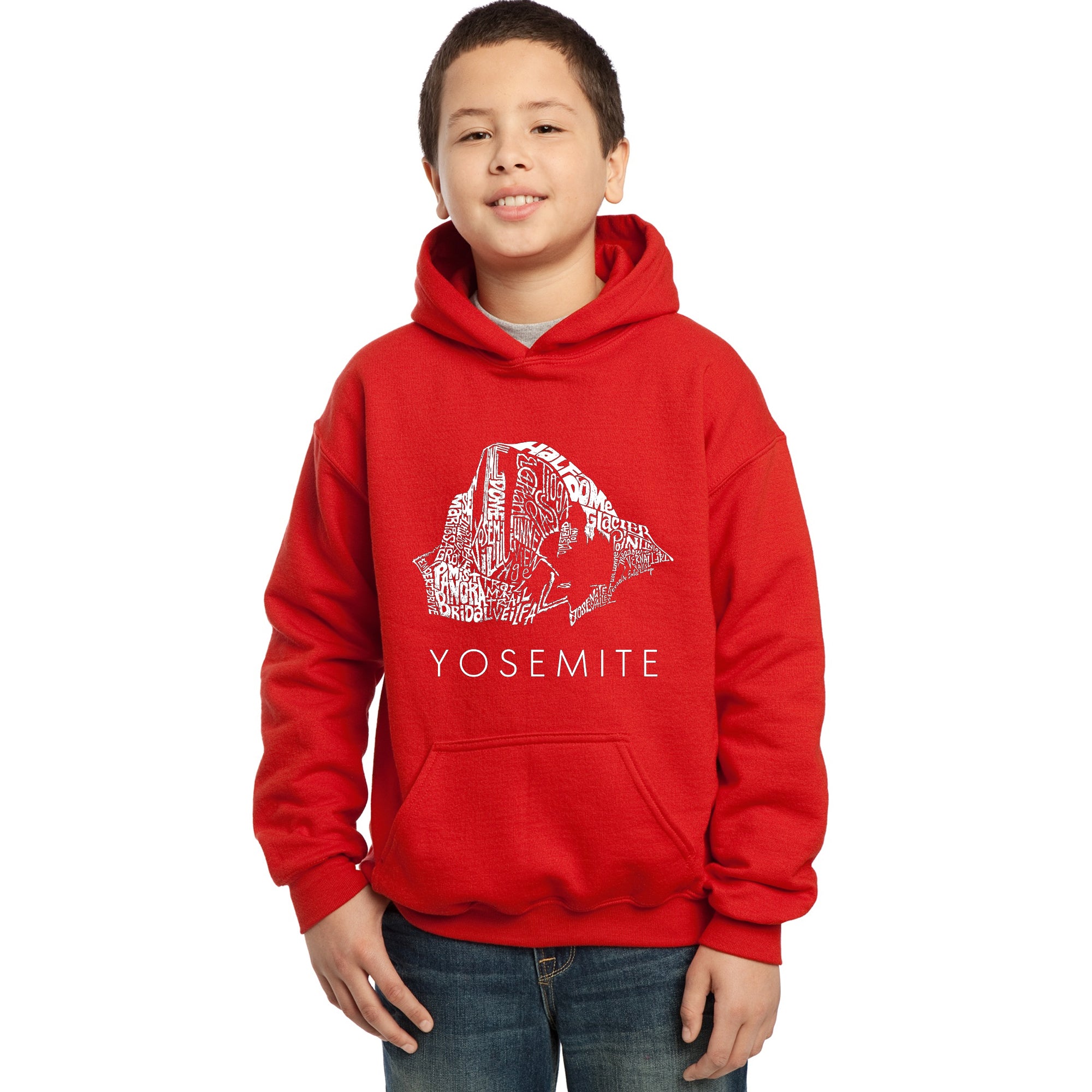 Yosemite - Boy's Word Art Hooded Sweatshirt – LA Pop Art