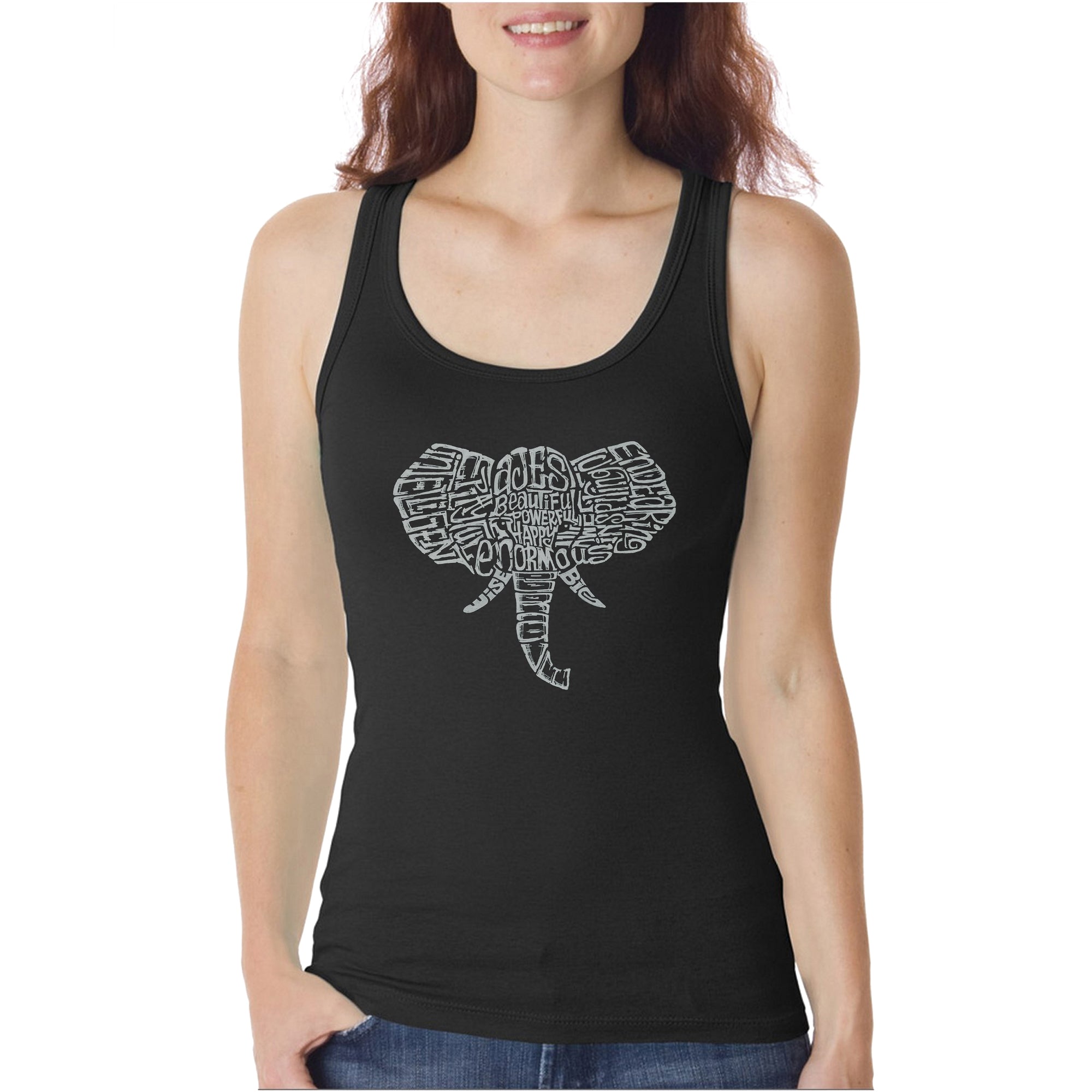 LA Pop Art Women's Word Art Tank Top - Tusks