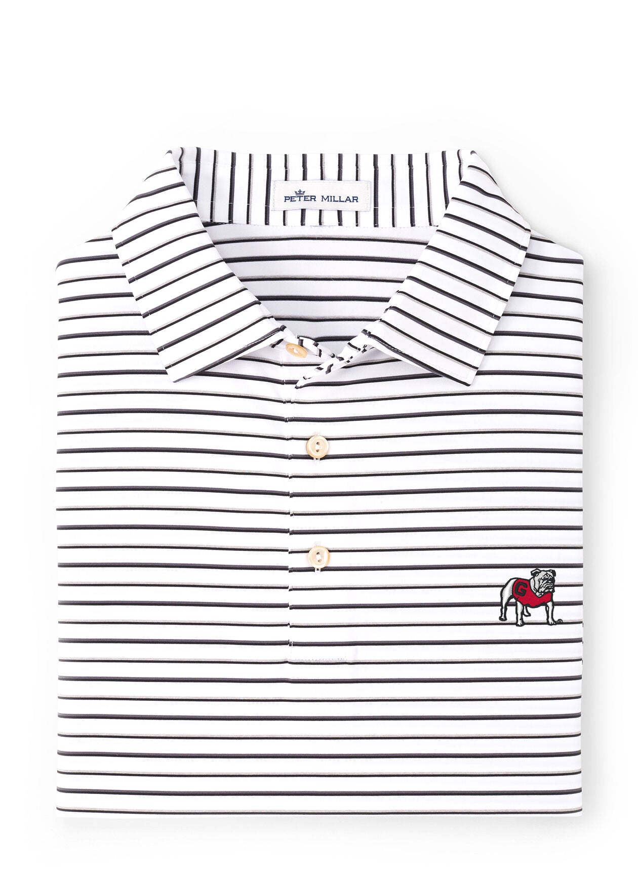 Wiggs Stripe Stretch Polo UGA